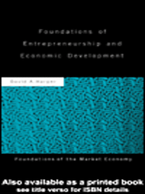 cover image of Foundations of Entrepreneurship and Economic Development